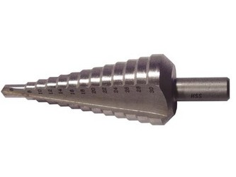 vrták stupňovitý HSS 3 do plechu 6-38mm