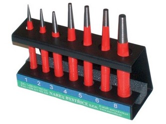 průbojník sada 1,2,3,4,5,6,8mm 8545-00 7díl. průbojník sada 1,2,3,4,5,6,8mm 8545-00 7díl.
