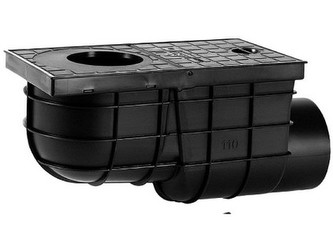 lapač střešních vod boční DN 110mm PH ČER