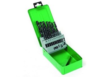 vrták do kovu sada HSS 1,0-10,0mm 19díl. plech