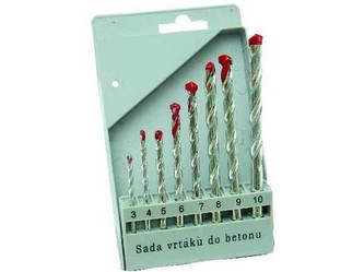 vrták stav. sada HOBBY 3,0-10,0mm 8díl.