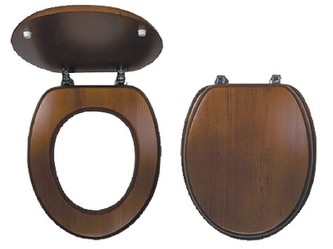 sedátko WC dřev. DUB tm.