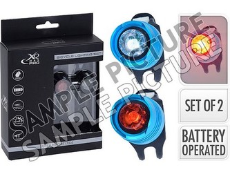 světlo LED XQMAX Al, 2 sv.režimy, ČRV+BÍ (2ks)