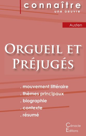 Fiche de lecture Orgueil et Préjugés de Jane Austen (Analyse littéraire de référence et résumé complet)