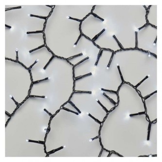 LED vánoční řetěz – ježek, 8 m, venkovní i vnitřní, studená bílá, časovač