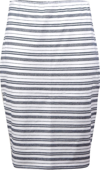 MARINE - Dámská žerzejová sukně z bavlny - White comb - XXL
