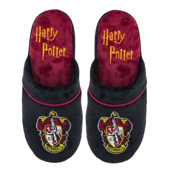 Pantofle univerzální Harry Potter: Nebelvír znak (velikost EU 41-45) černá