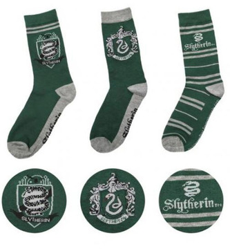 Ponožky HARRY POTTER: Slytherin (EU 35-45 UK 2-10)
