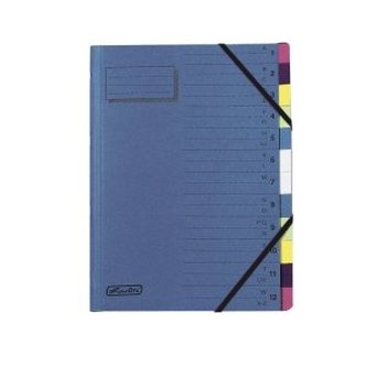 Herlitz - Podpisové desky 1-12 s gumou