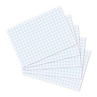 Herlitz - Karty do kartotéky, A5, bílé, čtvereček