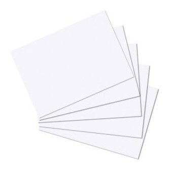 Herlitz - Karty do kartotéky, A6, čisté bílé