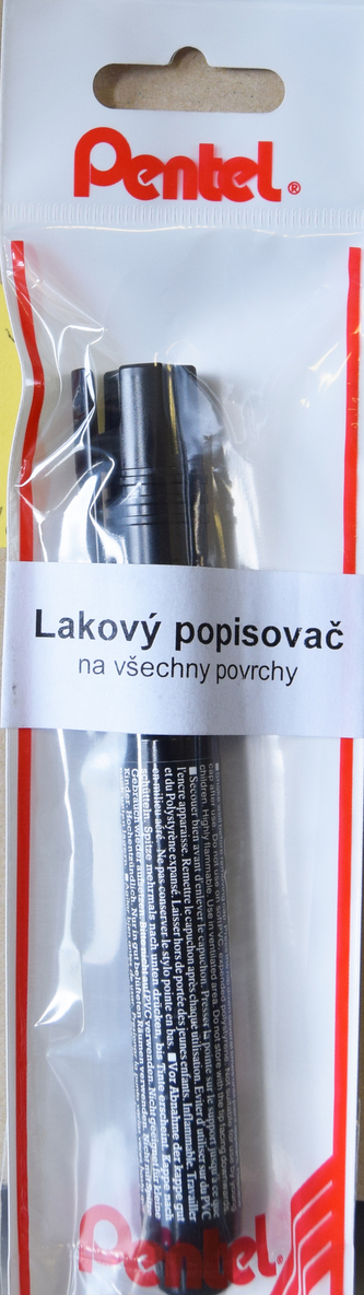 Lakový popisovač "MMP20", černá, 2 mm, PENTEL
