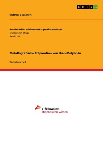 Metallografische Präparation von Uran-Molybdän Metallografische Präparation von Uran-Molybdän