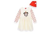 ŠATY  A ČEPIČE MINNIE VÁNOCE - velikost 6