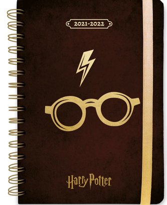 Plánovací diář A5 2021/2022 Harry Potter: Brýle (14,8 x 21 cm)