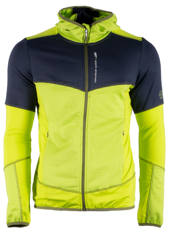 GTS 3015 M S20 - Pánská mikina Waffle Fleece, Bicolour - lime - S