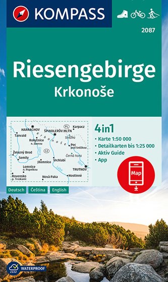 KOMPASS Wanderkarte Riesengebirge, Krkonose 1:50 000