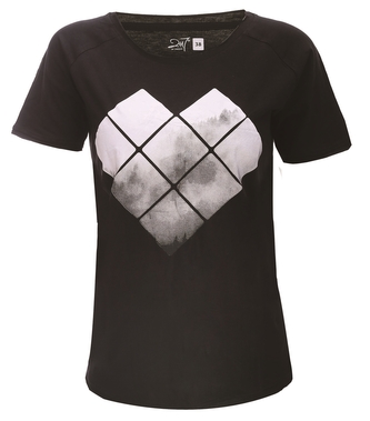 APELVIKEN - dámské triko s kr.rukávem - černé - 38