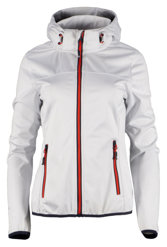 GTS 4013 L S0 - Dámská 3L softshell bunda s kapucí - white - 42