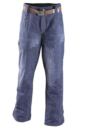 SIRGES - pánské lehké zateplené lyžařské kalhoty - denim - M