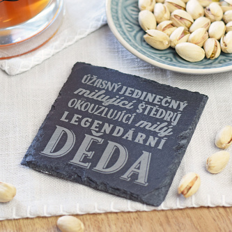 Slídový podtácek \"Legendární děda\"