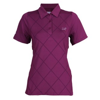 VÄLLINGE- dámské funkční triko s límečkem tmavě levandulová - 42