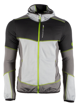 GTS 3015 M S20 - Pánská mikina Waffle Fleece, Bicolour - lt grey - 3XL