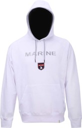 MARINE - pánská mikina s kapucí - white - S