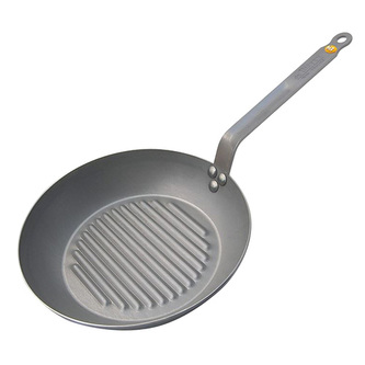 Grilovací ocelová pánev de Buyer, 5613.26, Mineral B Element, grilovací, ocel, průměr 26 cm