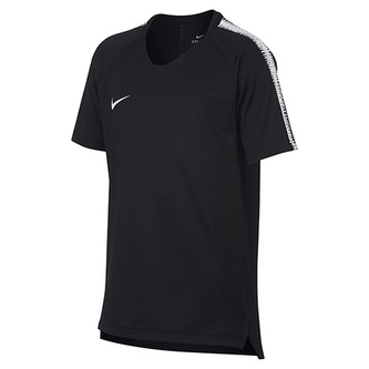B NK BRT SQD TOP 18, 10 | FOOTBALL/SOCCER | BOYS | SHORT SLEEVE TOP | BLACK/WHITE/WHITE | M