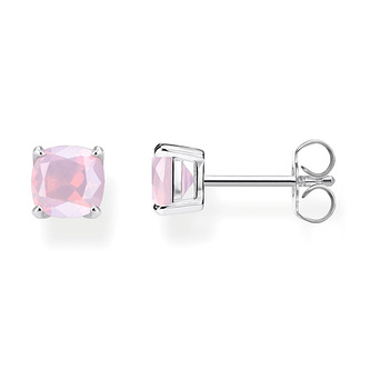 Náušnice \"Třpytivý růžový opál\" Thomas Sabo, H2104-699-7, Sterling Silver, 925 Sterling silver, glass-ceramic stone pink