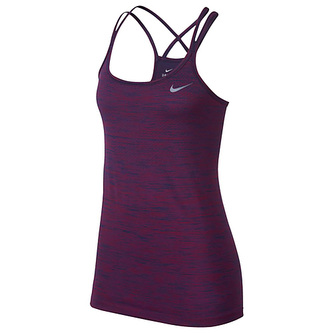 W NK DF KNIT TANK, 10 | RUNNING | WOMENS | TANK TOP/SINGLET | BINARY BLUE/TRUE BERRY | L