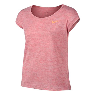 G NK TOP SS DFC, 10 | YOUNG ATHLETES | GIRLS | SHORT SLEEVE TOP | EMBER GLOW/PEACH CREAM | S