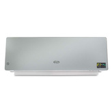 Topný panel  ARGO, 191070184, CHIC SILVER, nástěnný, tvrzené přední sklo, 3 režimy topení, letní větrání, LED displej, dálkové ovládání, automatické kývání klapky, regulace teploty, týdenní časovač, okenní senzor, bezpečnostní zařízení, 1000/2000 W