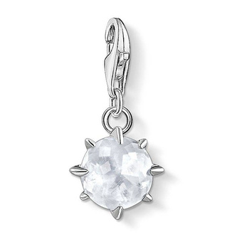 Přívěsek \"Rodný kámen Duben\" Thomas Sabo, 1790-197-14, Charm Club, 925 Sterling silver, zirconia white, rock crystal white