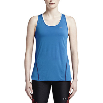 RUN FREE FRAMED TANK, 10 | RUNNING | WOMENS | TANK TOP/SINGLET | LT PHOTO BLUE/REFLECTIVE SILV | M