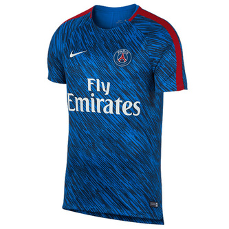 PSG M NK DRY SQD TOP SS GX, 10 | FOOTBALL/SOCCER | MENS | SHORT SLEEVE TOP | HYPER COBALT/HYPER COBALT/RUSH | XL
