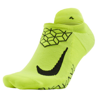 U NK ELT CUSH NS, 30 | RUNNING | ADULT UNISEX | NO SHOW SOCK | VOLT/BLACK | 14-16