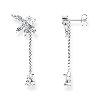 Náušnice \"List s řetízkem\" Thomas Sabo, H2105-051-14, Sterling Silver, 925 Sterling silver, zirconia white
