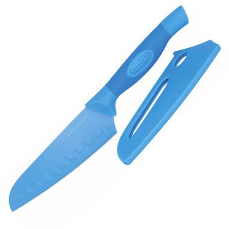 Nůž Santoku Stellar, Colourtone, čepel nerezová, 14 cm, modrý