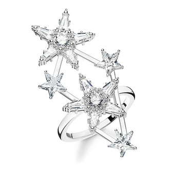 Prsten \"Hvězdy\" Thomas Sabo, TR2272-051-14-54, Sterling Silver, 925 Sterling silver, zirconia white