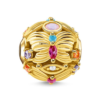 Korálek \"Motýl\" Thomas Sabo, K0342-488-7, Karma Beads, 925 Sterling silver, 18k yellow gold plating, synthetic corundum, glass-ceramic stone, zirconia Korálek \"Motýl\" Thomas Sabo, K0342-488-7, Karma Beads, 925 Sterling silver, 18k yellow gold plating, synthetic corundum, glass-ceramic stone, zirconia