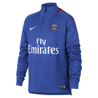 PSG Y NK DRY SQD DRIL TOP, 10 | FOOTBALL/SOCCER | YOUTH UNISEX | LONG SLEEVE TOP | HYPER COBALT/HYPER COBALT/RUSH | XL
