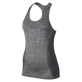 DRI-FIT KNIT TANK, 10 | RUNNING | WOMENS | TANK TOP/SINGLET | BLACK/HTR/REFLECTIVE SILV | S