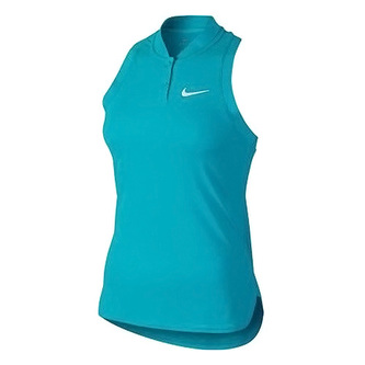 PREMIER ADVANTAGE SLVS POLO, 10 | TENNIS | WOMENS | SLEEVELESS TOP | OMEGA BLUE/WHITE | M