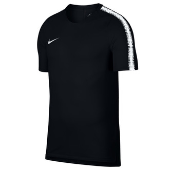 M NK BRT SQD TOP SS 18, 10 | FOOTBALL/SOCCER | MENS | SHORT SLEEVE TOP | BLACK/WHITE/WHITE | XL