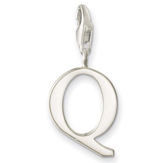 Přívěsek \"Písmeno Q\" Thomas Sabo, 0191-001-12, Charm Club, 925 Sterling silver