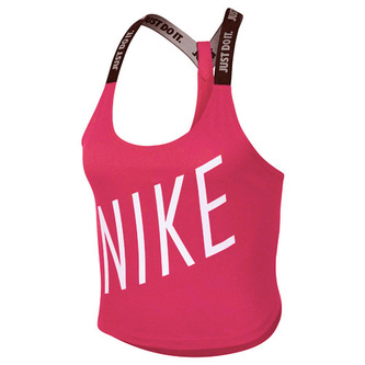 W NK DRY TANK ELASTIKA GRX H17, 10 | WOMEN TRAINING | WOMENS | TANK TOP/SINGLET | PINK NEBULA/DARK GREY/WHITE | S