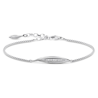 Náramek \"List\" Thomas Sabo, A1935-051-14-L19v, Sterling Silver, 925 Sterling silver, zirconia white