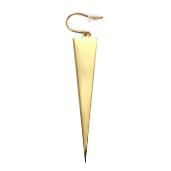 Náušnice \"Trojúhelník\" Thomas Sabo, H2015-500-39, Charm Club, 925 Sterling silver, 18k yellow gold plating, silicon